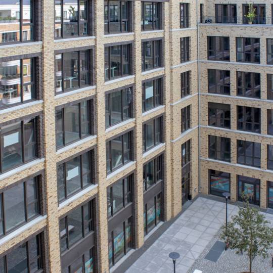 Der Büroneubau in der Revaler Straße wurde 2021 fertiggestellt