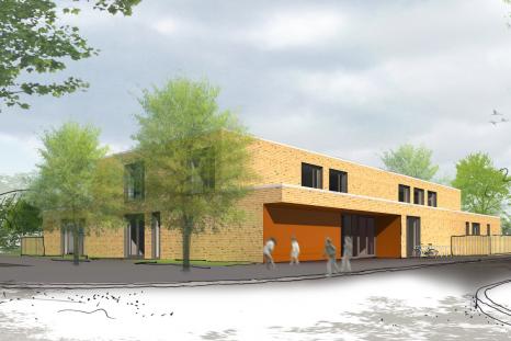 Das Entwurfskonzept basiert auf zwei Gebäudegrundtypen - im Karl-Imhoffweg entsteht der Typ „Staffelgeschoss“ (Bild: Arge MOSAIK / Ahrens_Grabenhorst, Architekten BDA (Hannover)).