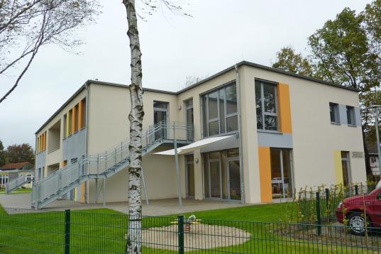 Beide Kitas lassen sich später als Reihenhäuser für Wohnzwecke nutzen (alle Bilder: VBD).