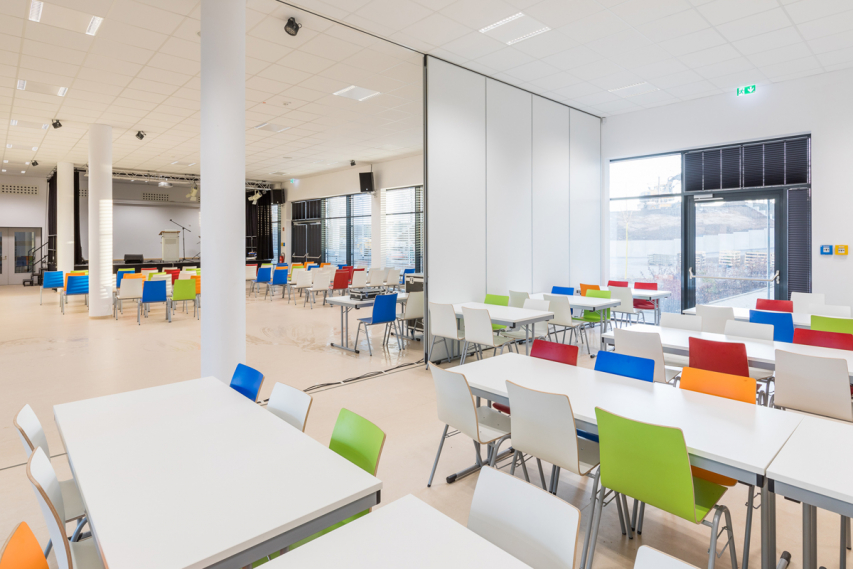 Die hellen und großzügigen Räume der TGS Die hellen und großzügigen Räume der TGS