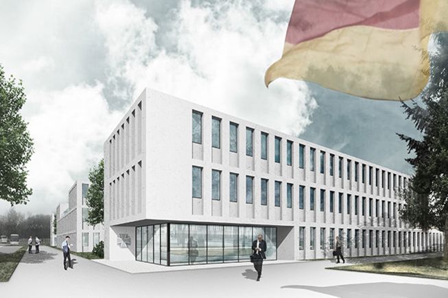 Neubau eines Stabsgebäudes der Bundeswehr in Berlin (Visualisierung: msp Architekten)