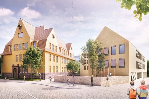 Richtfest für die Schulerweiterung in Bürgel