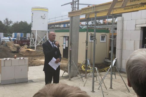 Grundsteinlegung für das neue Kreishaus