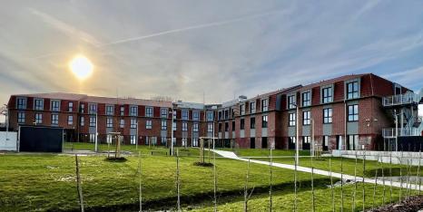 Entwurf eines Gästehauses in Cadenberge für die Berufsbildenden Schulen (Visualisierung: Depenbrock, NHP Neuwald Dulle PartG mbH, Scoopimages)