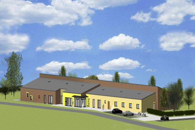 Entwurf: Neubau einer Kindertagesstätte (Visualisierung: MBN GmbH)