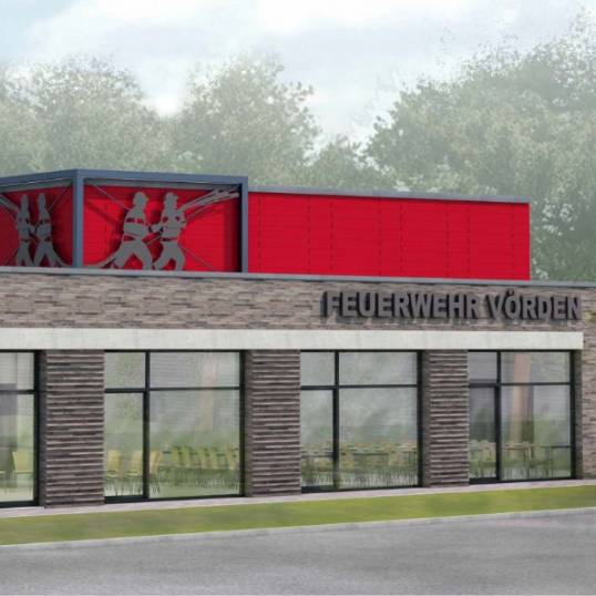 Vertragsunterzeichnung für den Neubau des Feuerwehrhauses in Vörden