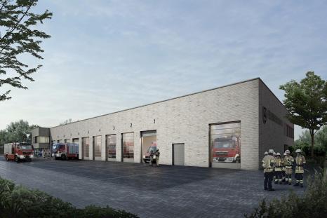 Abriss der alten Feuerwache und Neubau eines modernen Rettungszentrums in Reinfeld (Visualisierungen: BBP Architekten)