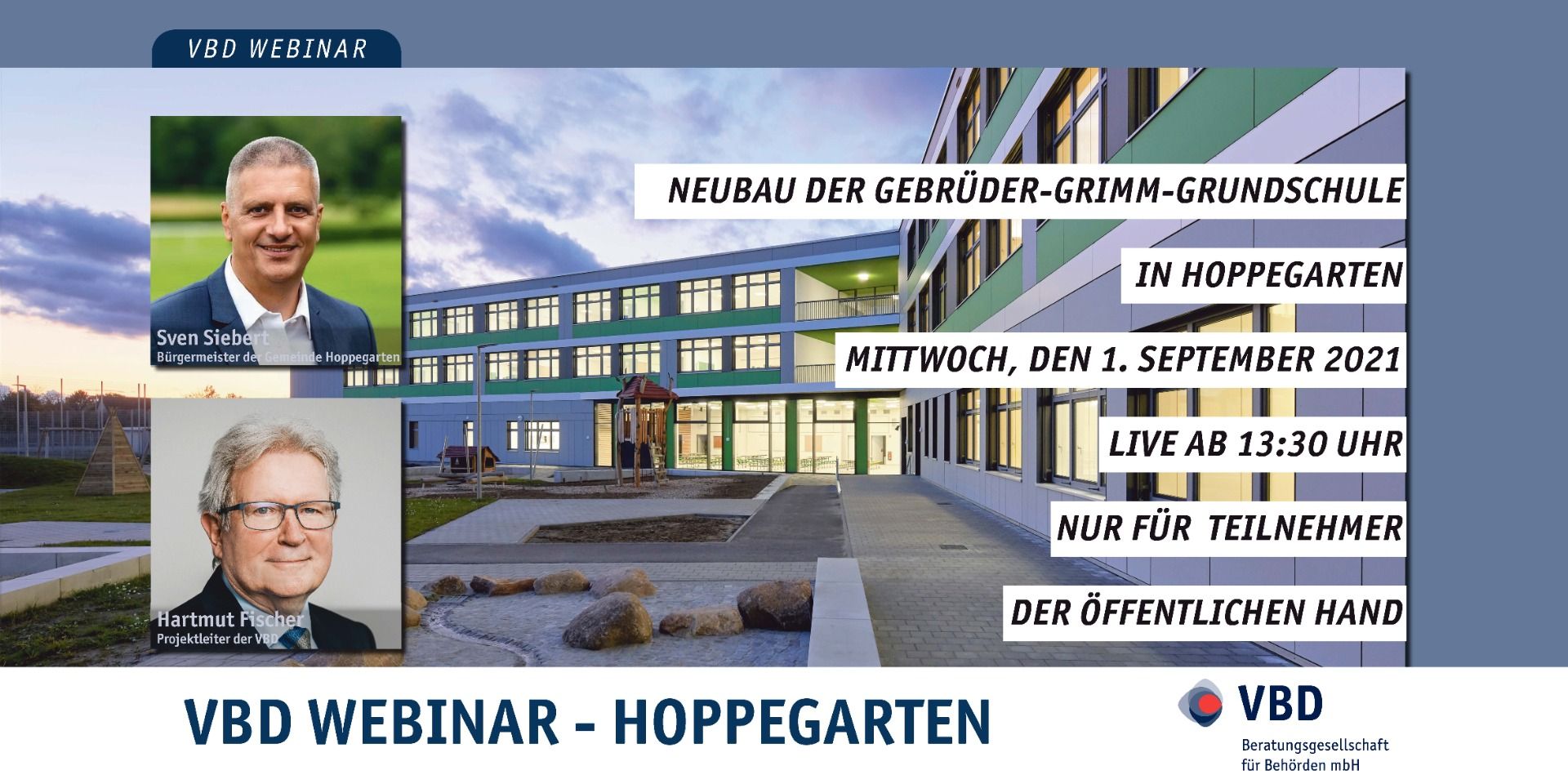 VBD-Webinar: Neubau der Gebrüder-Grimm-Grundschule in Hoppegarten